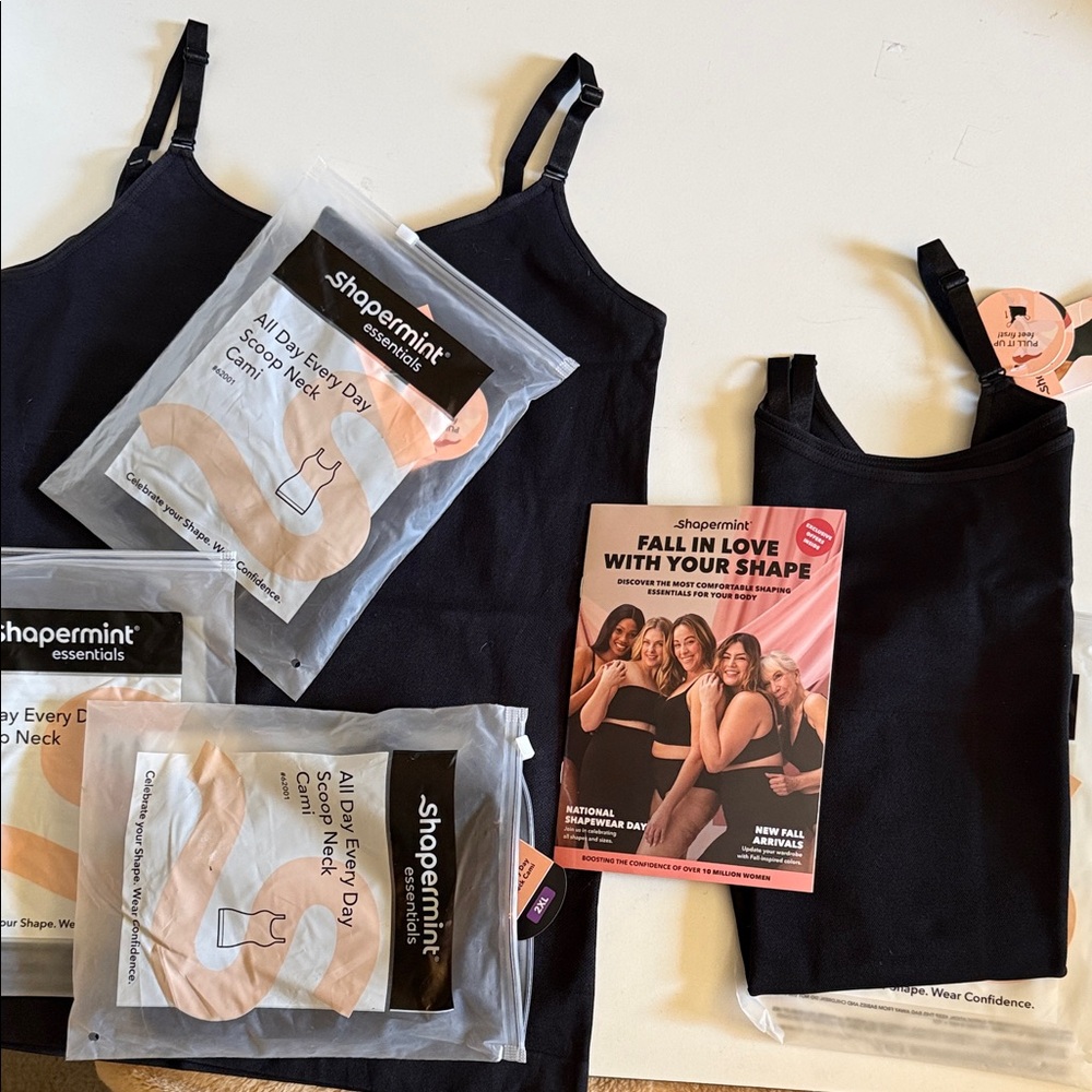 SHAPERMINT ESSENTIALS ALL DAY EVERYDAY SCOOP CAMI 4 brand new XXL